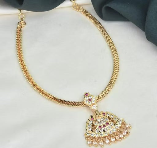 Impon Panchaloham Lakshmi Attigai Necklace for Women