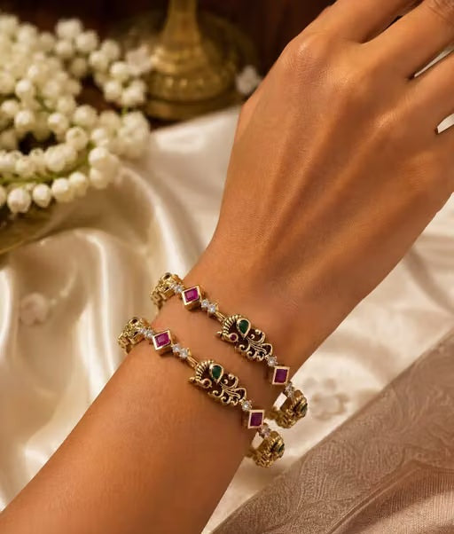 Premium Microplated Bangle | Gold-Toned Fashion Jewellery