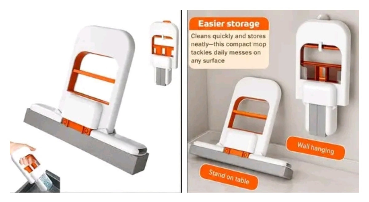 Pair of 2 squeeze floor mops cleaning use cases