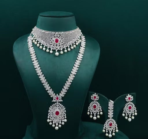 Elegant 4-Piece Artificial Necklace Set for Women