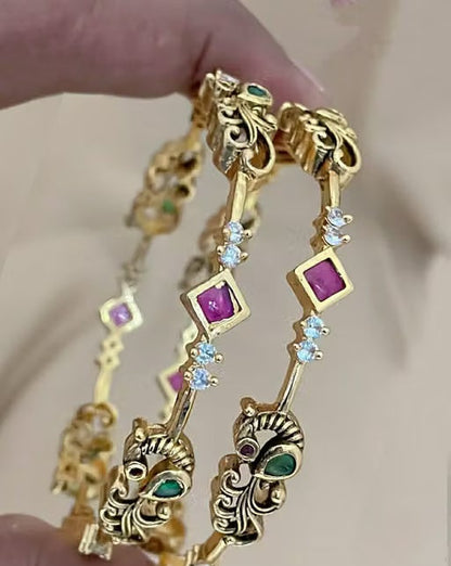 Premium Microplated Bangle | Gold-Toned Fashion Jewellery