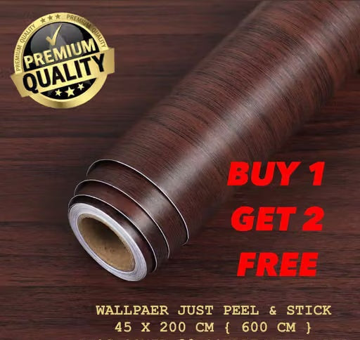 Self Adhesive Wallpaper Peel & Stick Wall Sticker Pack of 3