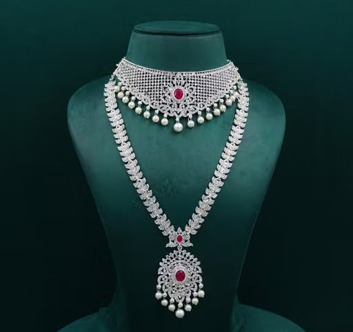 Elegant 4-Piece Artificial Necklace Set for Women