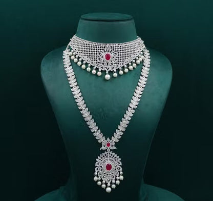 Elegant 4-Piece Artificial Necklace Set for Women