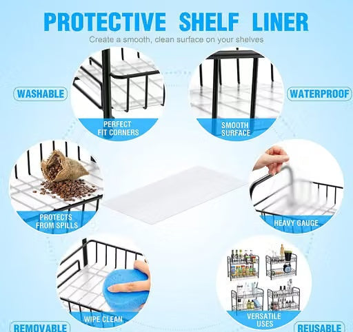 2-Tier Metal Kitchen Rack Spice Organizer Storage Shelf