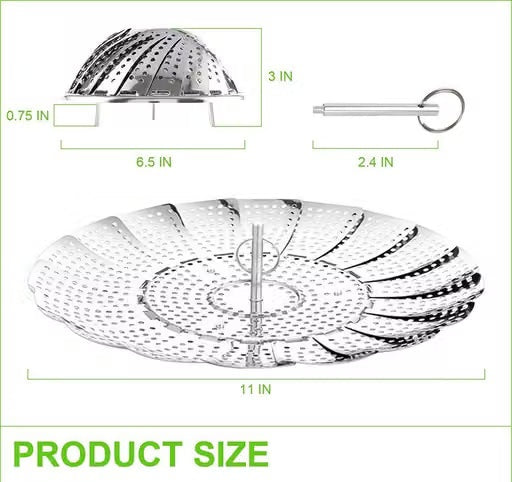Stainless Steel Adjustable Vegetable Steamer Basket
