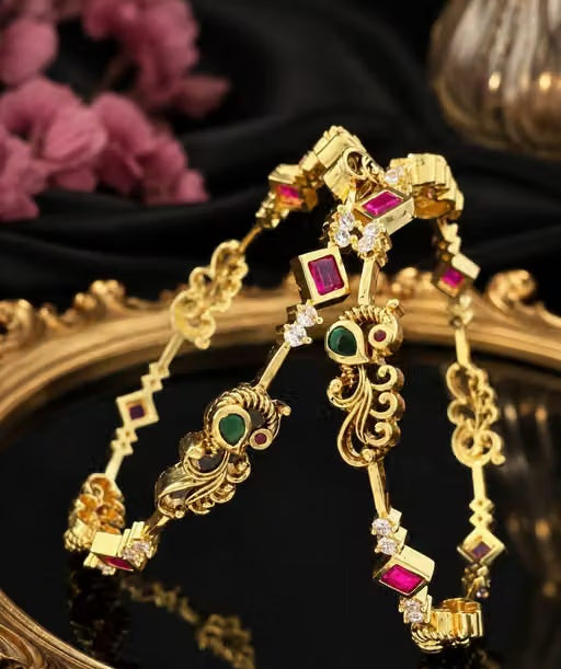 Premium Microplated Bangle | Gold-Toned Fashion Jewellery