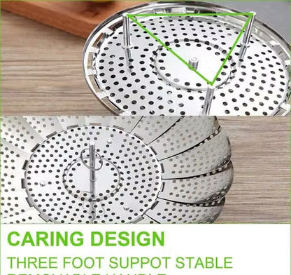 Stainless Steel Adjustable Vegetable Steamer Basket