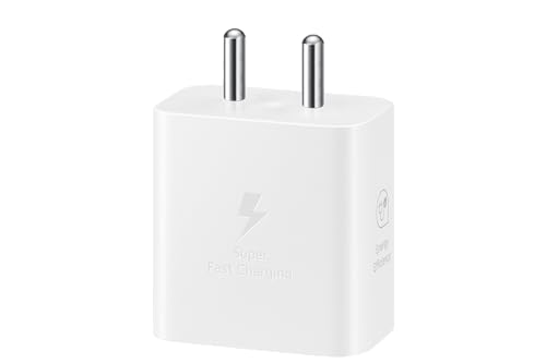 Samsung 25W USB-C Super Fast Charger Adapter (GaN, No Cable) – White