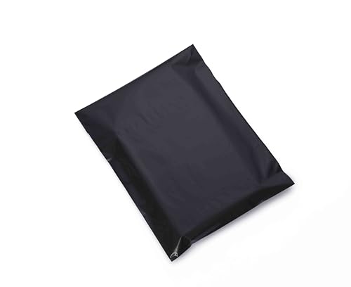 Porpoise Black Tamper Proof Courier Bags 10 x 14 Inch Pack of 1000 with POD Jacket Self Adhesive Poly Mailer for E Commerce Shipping Packaging
