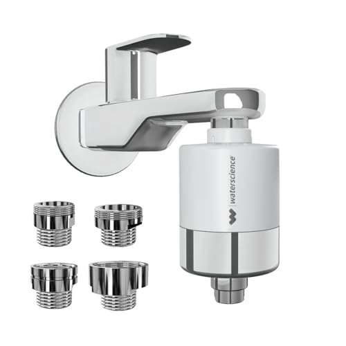 WaterScience CLEO Hard Water Filter for Tap & Shower with Metal Adaptors