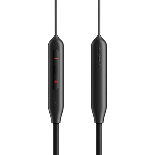 OnePlus Bullets Wireless Z3 in-Ear Neckband with 12.4mm Drivers, 3D Spatial Audio,10 mins Charge for 27 hrs Playback, 4 EQ preset, Dynamic bass Enhancement & BT5.4
