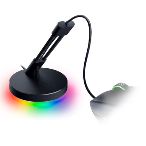 Razer Game On Bundle Gaming Combo with DeathAdder Essential Wired Mouse, Kraken X Lite Lightweight Gaming Headset, Mouse Bungee V3 Chroma, 6400 DPI Optical Sensor, 40mm Drivers, Black - NASA Packaging