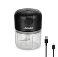 AGARO Elite Rechargeable Mini Electric Chopper 250ml – Black