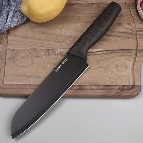 HOME SKILL 3-Piece Stainless Steel Chef Knife Set with Ergonomic Handle