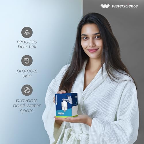 WaterScience CLEO Hard Water Filter for Tap & Shower with Metal Adaptors