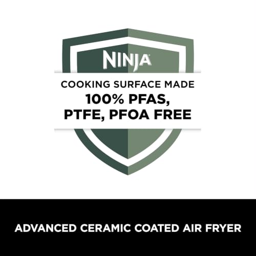 Ninja Air Fryer MAX PRO, 6.2L Air Fryer Oven 2-Year Warranty, Oil-Free Cooking, Max Crisp Technology, Variable Air Flow, Chemical Free Cooking Surface, 6-in-1 Air Fry, Roast, Bake & Reheat, Black