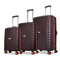 Aristocrat Altitude Set of 3 (Cabin+Medium+Large) Trolley Bags, Brown
