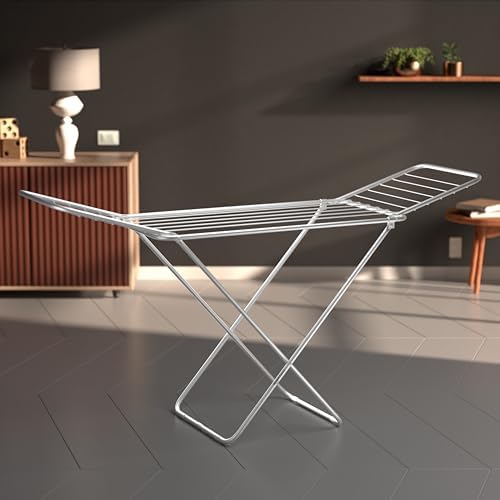 Amazon Basics 3-Way Foldable Cloth Drying Stand – 42 Ft, 20 Rails