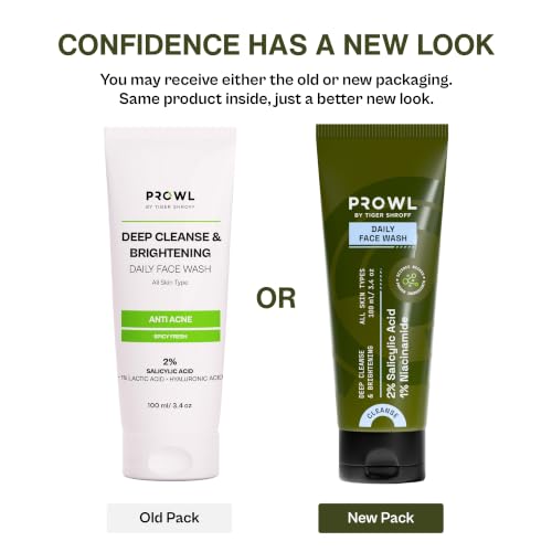 PROWL by Tiger Shroff Facewash - 2% Salicylic, 1% Lactic & Hyaluronic Acid