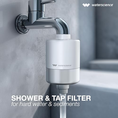 WaterScience CLEO Hard Water Filter for Tap & Shower with Metal Adaptors