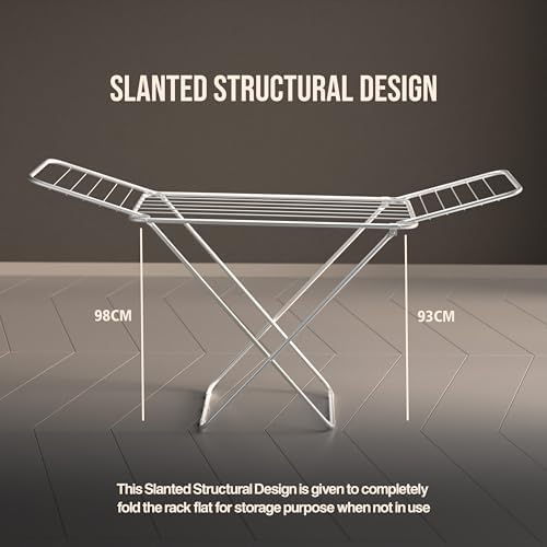 Amazon Basics 3-Way Foldable Cloth Drying Stand – 42 Ft, 20 Rails