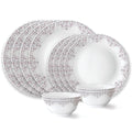 Larah by Borosil Lark Fluted Series Opalware Dinner Set | 12 Pieces for Family of 4 | Microwave & Dishwasher Safe | Bone-Ash Free | Crockery Set for Dining & Gifting | Plates & Bowls | White