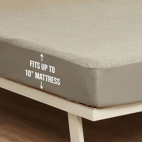 Wakefit Waterproof Terry Cotton Mattress Protector – King Size, Grey