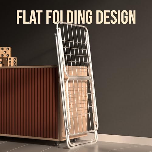 Amazon Basics 3-Way Foldable Cloth Drying Stand – 42 Ft, 20 Rails
