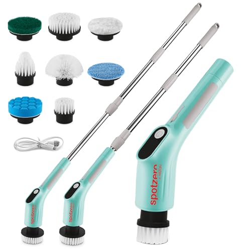 Spotzero by Milton 8-in-1 Electric Spin Scrubber – 400 RPM