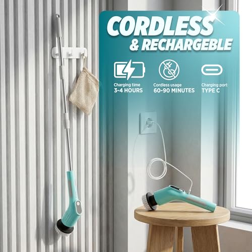 Spotzero by Milton 8-in-1 Electric Spin Scrubber – 400 RPM