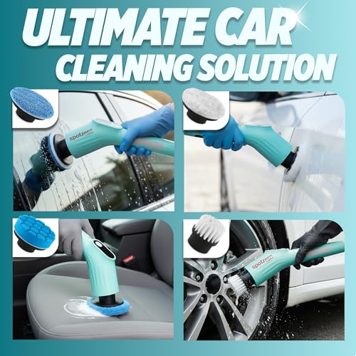 Spotzero by Milton 8-in-1 Electric Spin Scrubber – 400 RPM