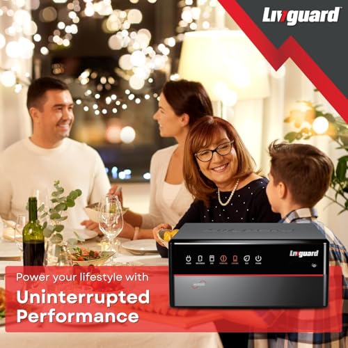 Livguard Neugen 800 VA/12V Pure Sine Wave Inverter with Artificial Intelligence | NUS950 for Homes and Offices | 3 Years Warranty