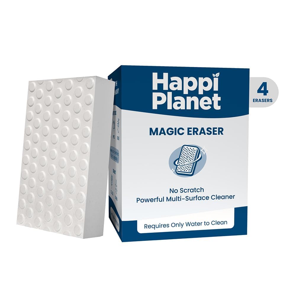 Magic Cleaning Sponge – Multi-Surface Scratch-Free Melamine Sponge (Pack of 4)