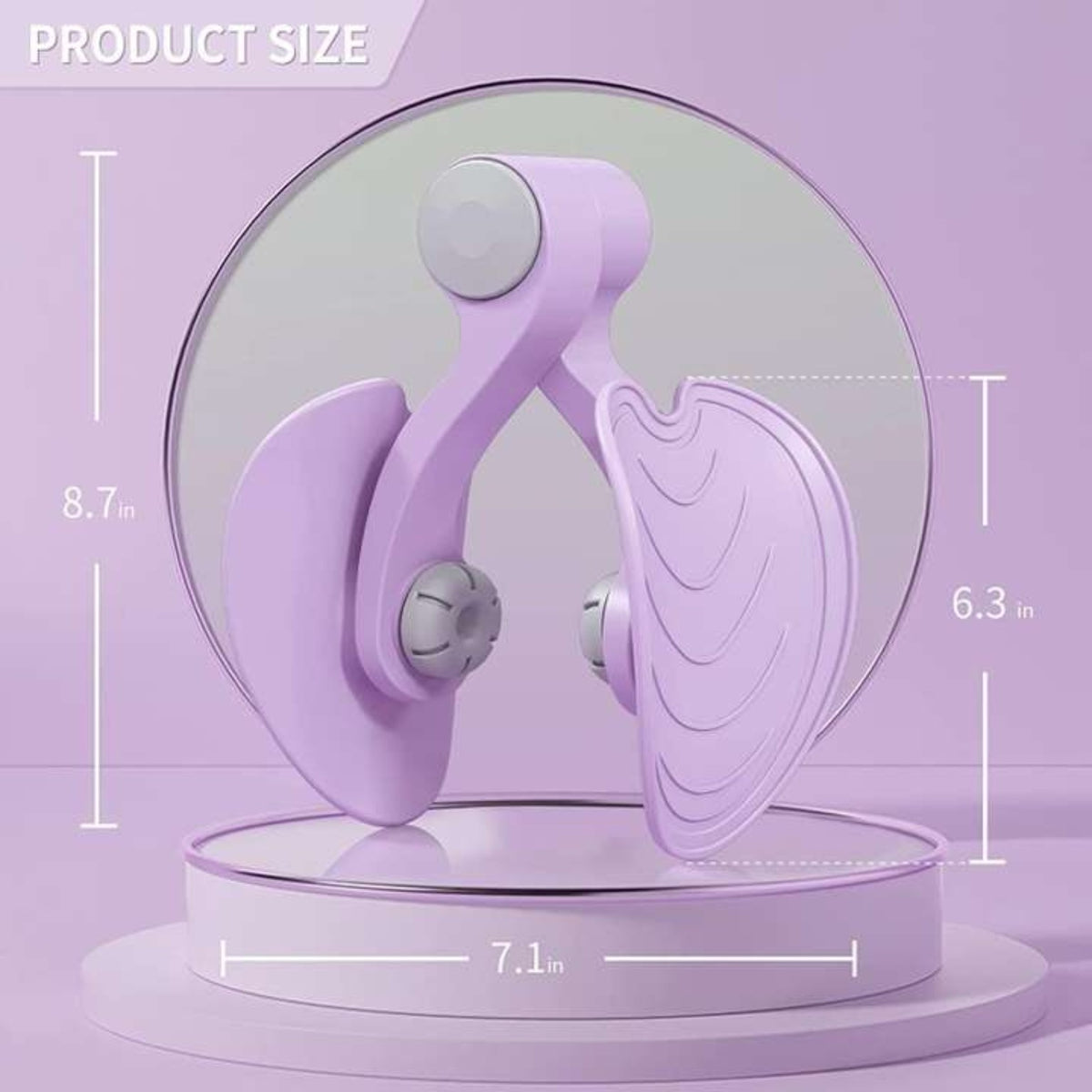 Pelvic floor and leg exercise trainer dimensions