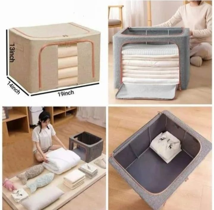 Foldable Closet Storage Boxes, Store Your Clothes, Sarees, Blankets, Winter Items