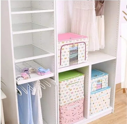 Foldable Closet Storage Boxes, Store Your Clothes, Sarees, Blankets, Winter Items
