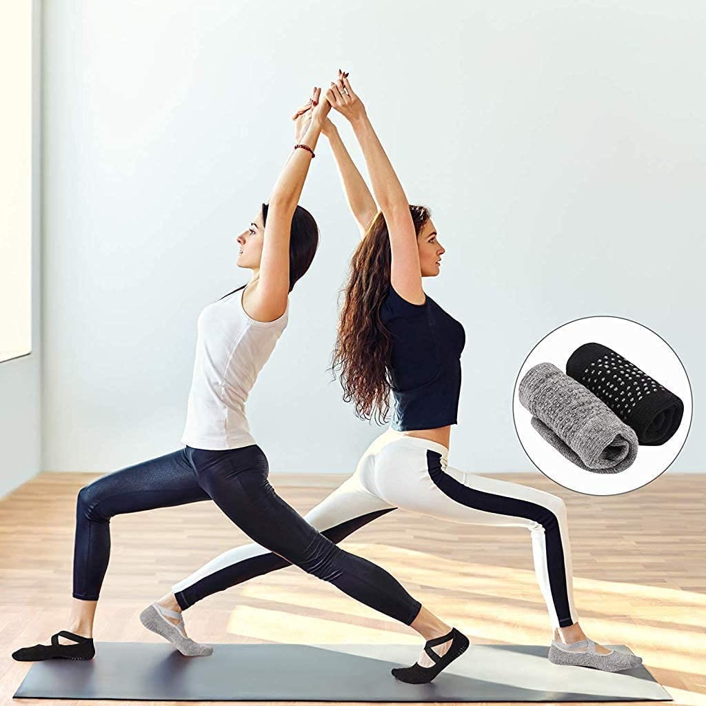 Anti slip grip socks for Pilates yoga and exercise