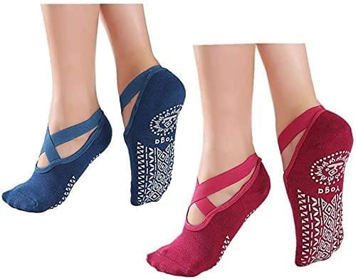 Non slip yoga Pilates socks in multiple colors
