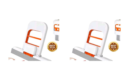 Pair of 2 squeeze floor mops front view