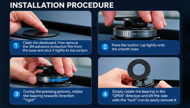 Magnetic Car Mobile Holder for Dashboard