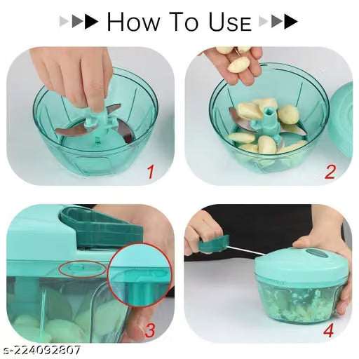 Manual Vegetable Chopper 450ml | Onion Fruit Salad Maker