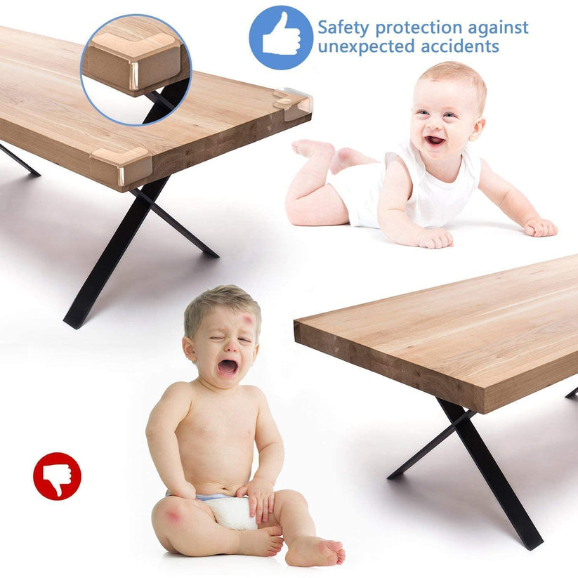 Baby Safe Clear Corner Guards (With Adhesive Tape) 👶⚡