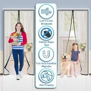 Magnetic Mosquito Door Net Curtain