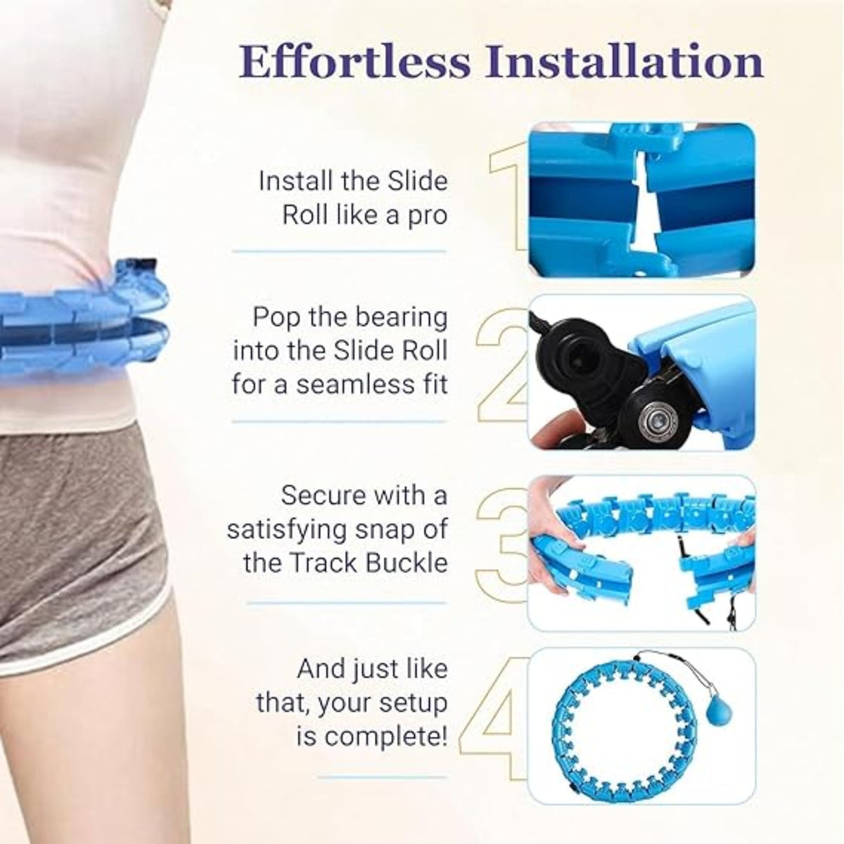 Weighted hula hoop benefits and adjustable design