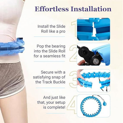 Weighted hula hoop benefits and adjustable design