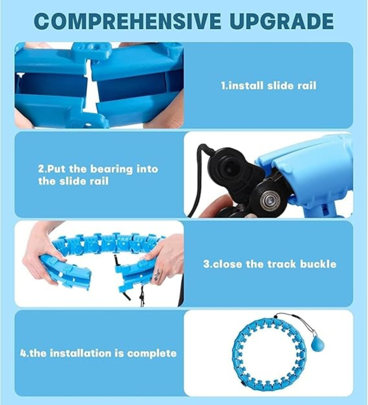 Weighted hula hoop assembly instructions