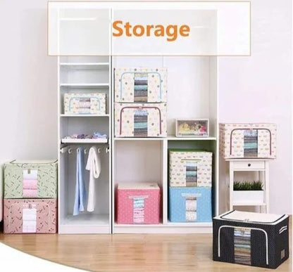 Foldable Closet Storage Boxes, Store Your Clothes, Sarees, Blankets, Winter Items