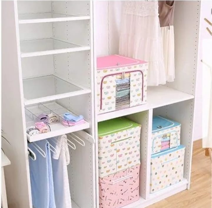 Foldable Closet Storage Boxes, Store Your Clothes, Sarees, Blankets, Winter Items